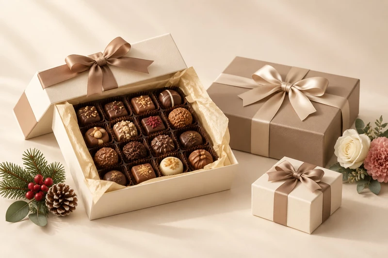 Elegante seizoensgebonden geschenkdozen voor feestelijke vieringen