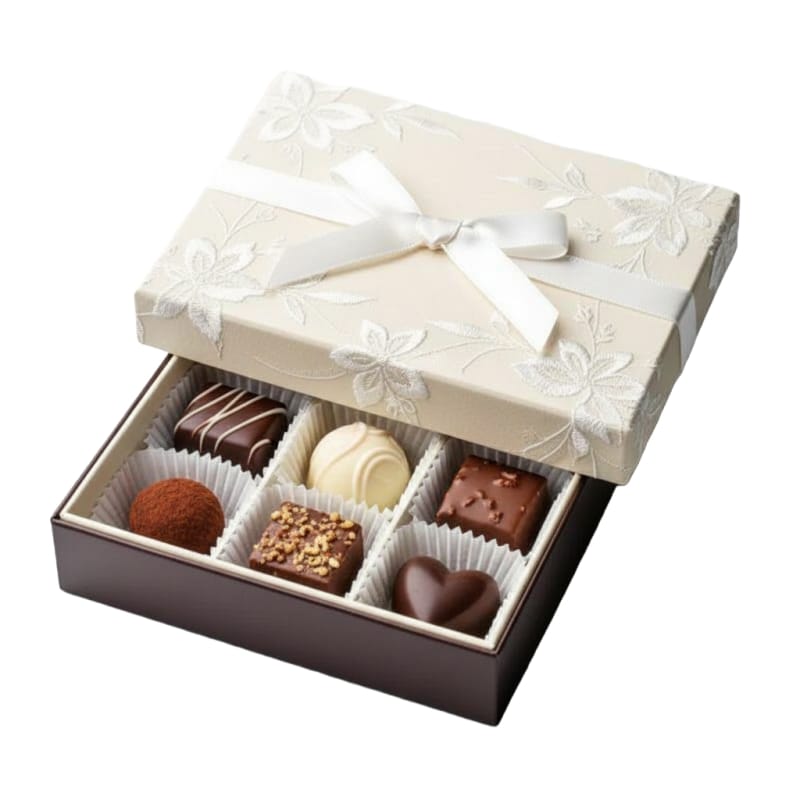 LB-14 Chocolade Deksel en Bodem Doos