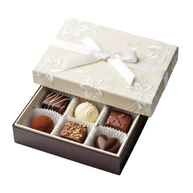 LB-14 Chocolade Deksel en Bodem Doos