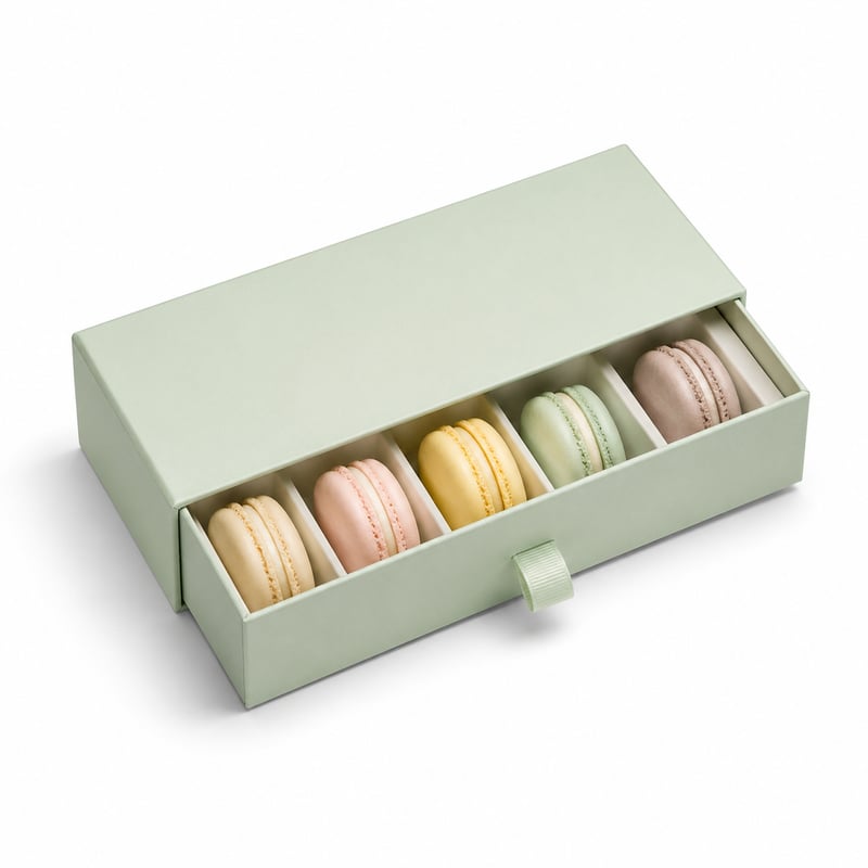 Ladebox voor macarons