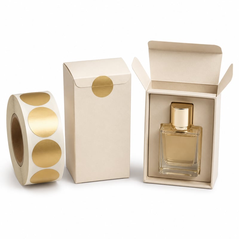 Metallic verzegellabels voor parfum