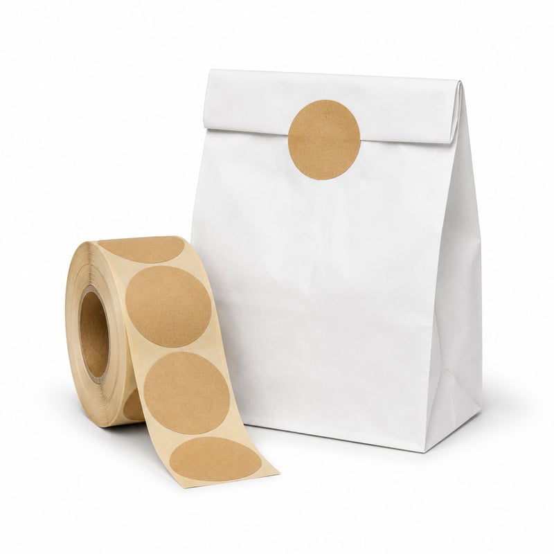 Kraft-verzegellabels voor bakkerijen