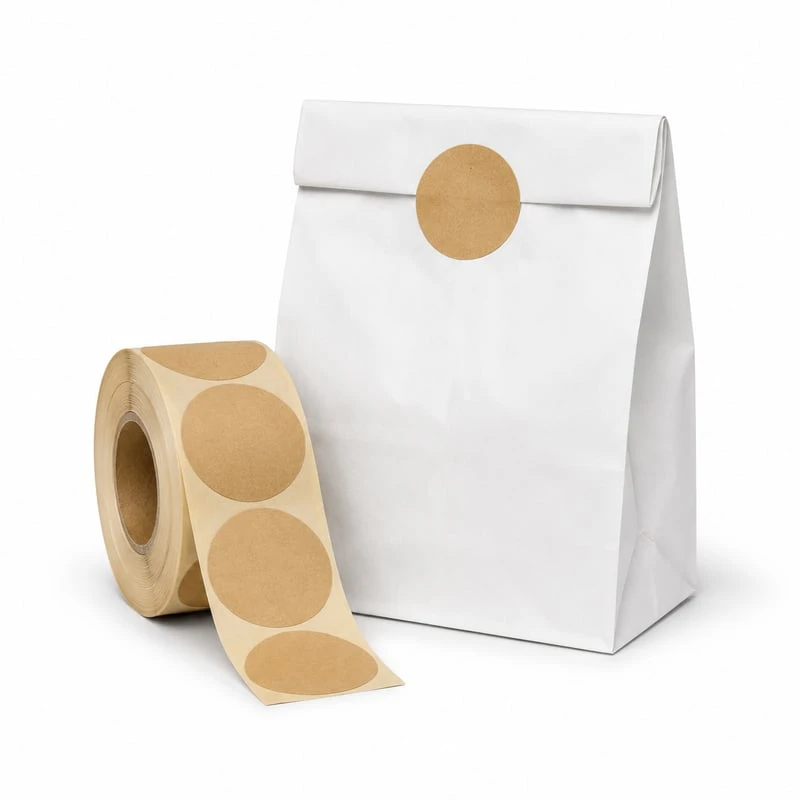Kraft-verzegellabels voor bakkerijen