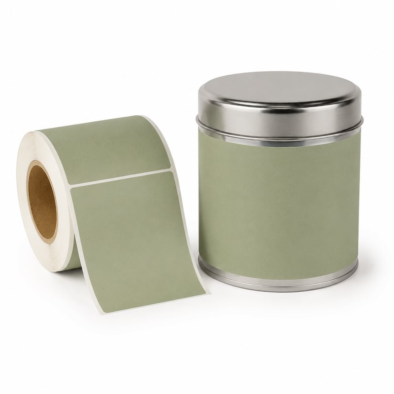 Wikkellabels voor theeblikken