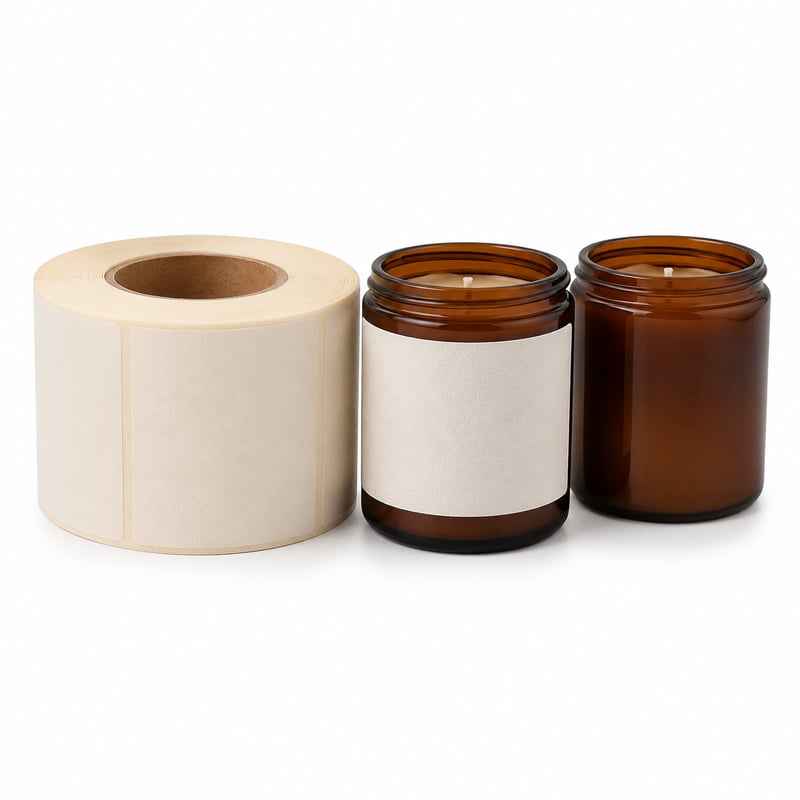Labels voor kaarsenpotten