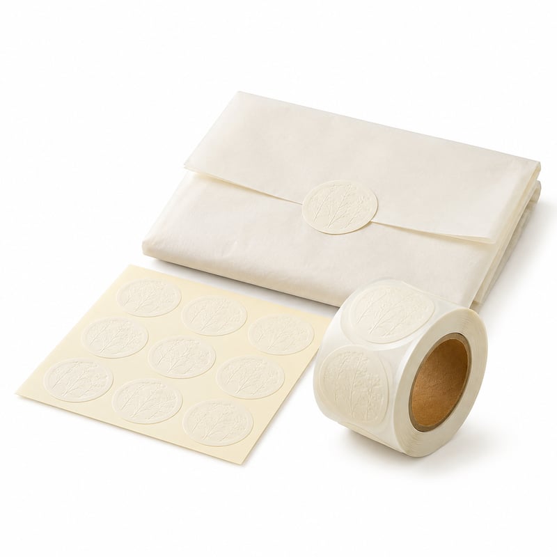 Reliëfverzegellabels voor geschenken