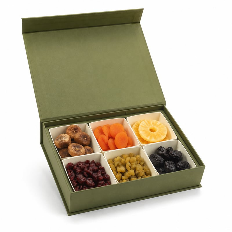Magneetdoos voor gedroogd fruit
