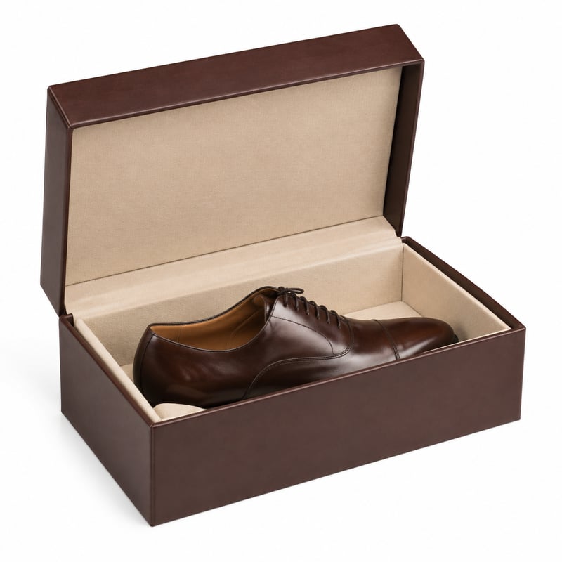 Harde doos voor leren schoenen
